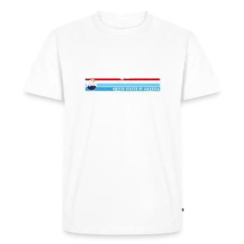 Chicago Illinois Est 1833 Vintage Classique Rétro - T-shirt Premium bio Homme - blanc - Devant - Nico (187cm)