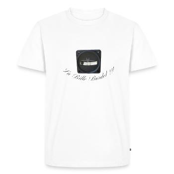 The messy ball - Men's Premium Organic T-Shirt - white - Front - Nico (187cm)