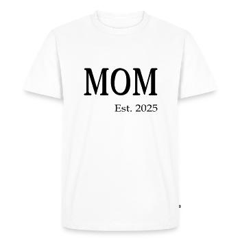 MOM 2025 - Men's Premium Organic T-Shirt - white - Front - Nico (187cm)
