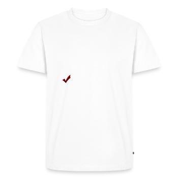 SINGLE AVOIDING DRAMA - T-shirt Premium bio Homme - blanc - Devant - Nico (187cm)