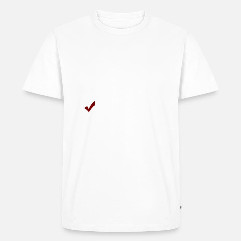 SINGLE AVOIDING DRAMA - T-shirt Premium bio Homme - blanc