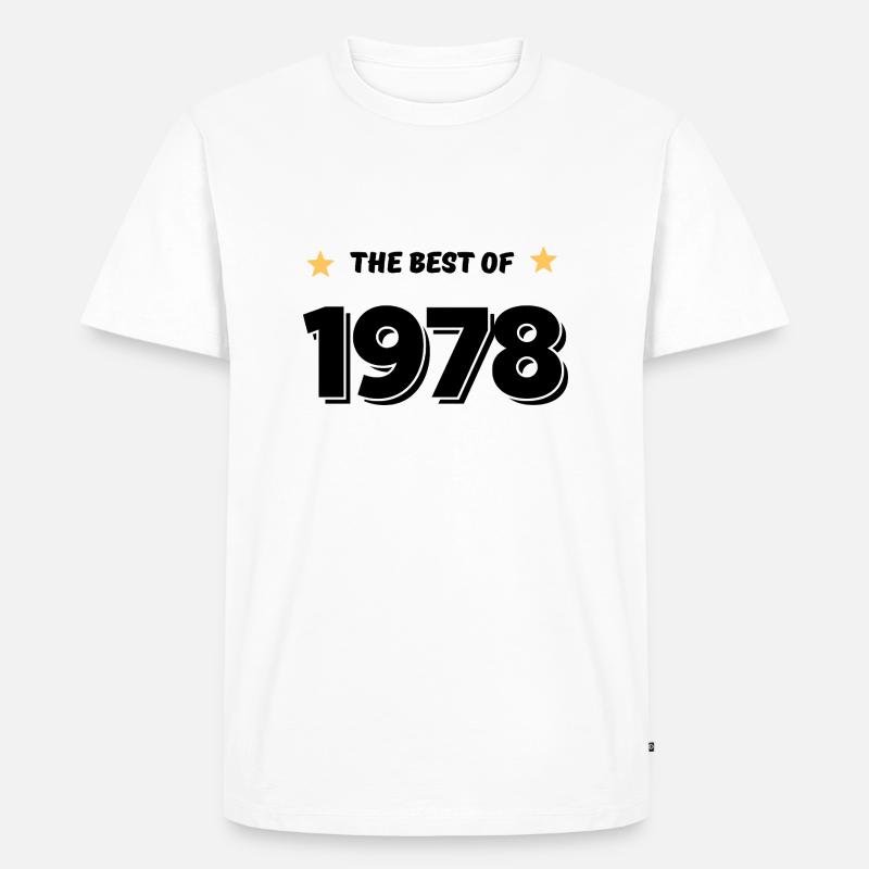 Das Beste von 1978 - Männer Premium Bio T-Shirt - Weiß