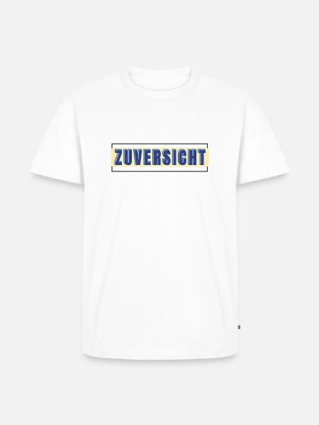 Zuversicht - Männer Premium Bio T-Shirt - Weiß