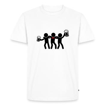 Bachelor Party Bachelor Party - Men's Premium Organic T-Shirt - white - Front - Nico (187cm)