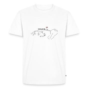 mont_blanc 2 - T-shirt Premium bio Homme - blanc - Devant - Nico (187cm)