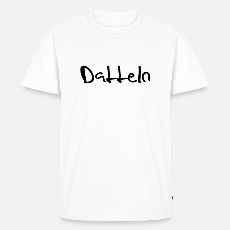 datteln - Männer Premium Bio T-Shirt - Weiß