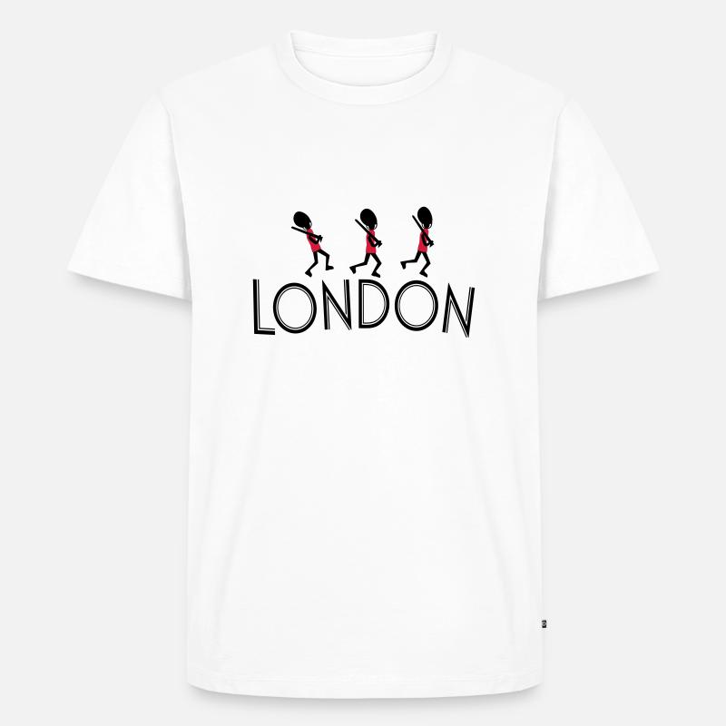 London_text_Qurards - Männer Premium Bio T-Shirt - Weiß