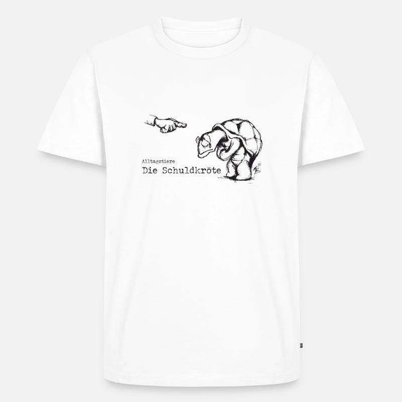 Die Schuldkröte - Männer Premium Bio T-Shirt - Weiß