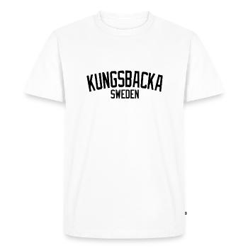 Kungsbacka Sweden - Men's Premium Organic T-Shirt - white - Front - Nico (187cm)