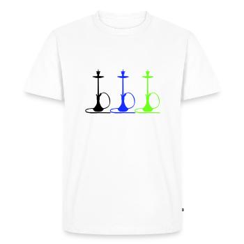 Narguilé - T-shirt Premium bio Homme - blanc - Devant - Nico (187cm)