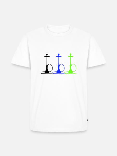 Hookah - Men's Premium Organic T-Shirt - white