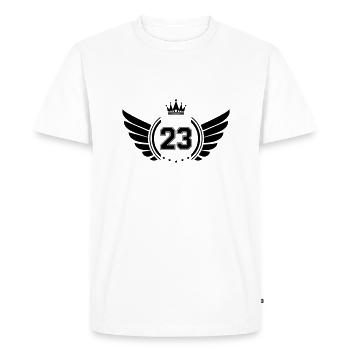 Armoiries 23 - T-shirt Premium bio Homme - blanc - Devant - Nico (187cm)