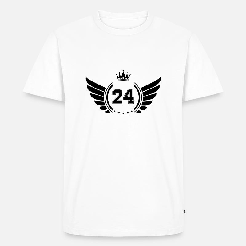 wappen 24 - Männer Premium Bio T-Shirt - Weiß