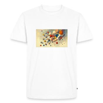 Colorful Infinity: Embracing the Essence of - Men's Premium Organic T-Shirt - white - Front - Nico (187cm)