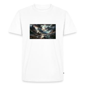 Expression majestueuse de la passion et de l’agitation - T-shirt Premium bio Homme - blanc - Devant - Nico (187cm)