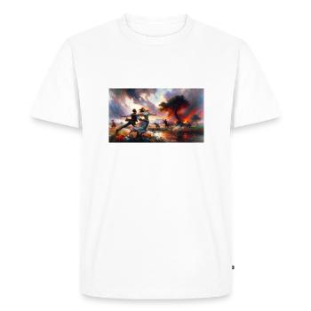 Storm of Passion - Men's Premium Organic T-Shirt - white - Front - Nico (187cm)