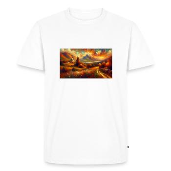 « Spectacle ardent : une bataille sauvage et effrénée - T-shirt Premium bio Homme - blanc - Devant - Nico (187cm)