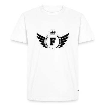 armoiries F - T-shirt Premium bio Homme - blanc - Devant - Nico (187cm)