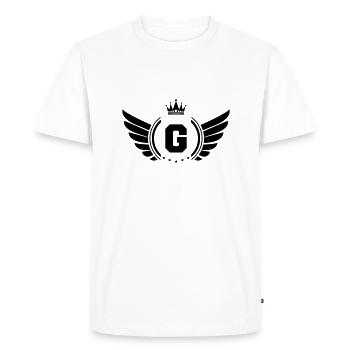 Armoiries G - T-shirt Premium bio Homme - blanc - Devant - Nico (187cm)