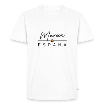 Spain - Murcia - Spain - España - Men's Premium Organic T-Shirt - white - Front - Nico (187cm)