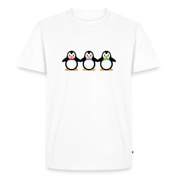 manchots - T-shirt Premium bio Homme - blanc - Devant - Nico (187cm)