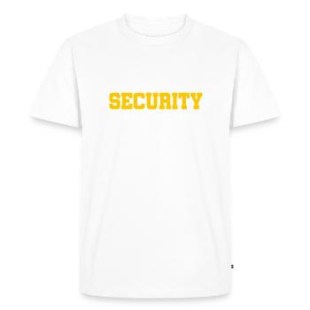 Security - Security - Security - Protection - Men's Premium Organic T-Shirt - white - Front - Nico (187cm)