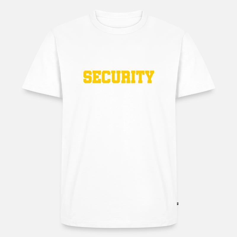 Security - Security - Security - Protection - Men's Premium Organic T-Shirt - white