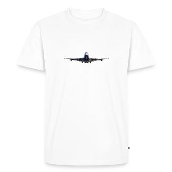 avion - T-shirt Premium bio Homme - blanc - Devant - Nico (187cm)