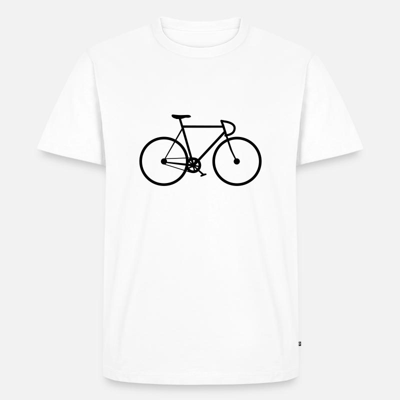 Fixie - Männer Premium Bio T-Shirt - Weiß