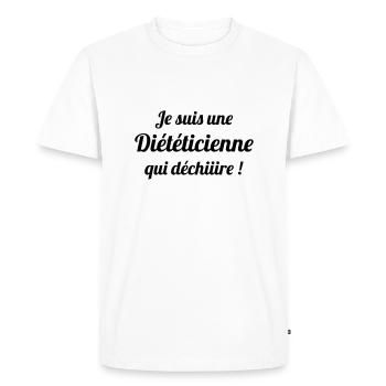 Dietitian Dietetic Diätetik Diététicien Diététique - Men's Premium Organic T-Shirt - white - Front - Nico (187cm)