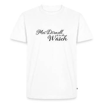 Mei Dirndl est à da Waesch sans - T-shirt Premium bio Homme - blanc - Devant - Nico (187cm)