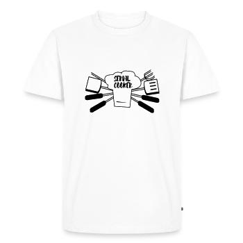 SEIAL COOKER - T-shirt Premium bio Homme - blanc - Devant - Nico (187cm)