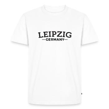 Leipzig Idée cadeau My home - T-shirt Premium bio Homme - blanc - Devant - Nico (187cm)