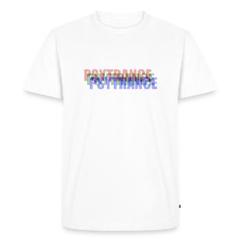 PSYTRANCE - T-shirt Premium bio Homme - blanc - Devant - Nico (187cm)