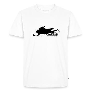 Motoneige motoneige - T-shirt Premium bio Homme - blanc - Devant - Nico (187cm)