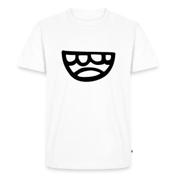 Smile - T-shirt Premium bio Homme - blanc - Devant - Nico (187cm)