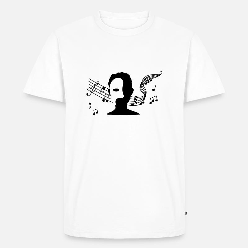 Das Phantom der Oper - Männer Premium Bio T-Shirt - Weiß
