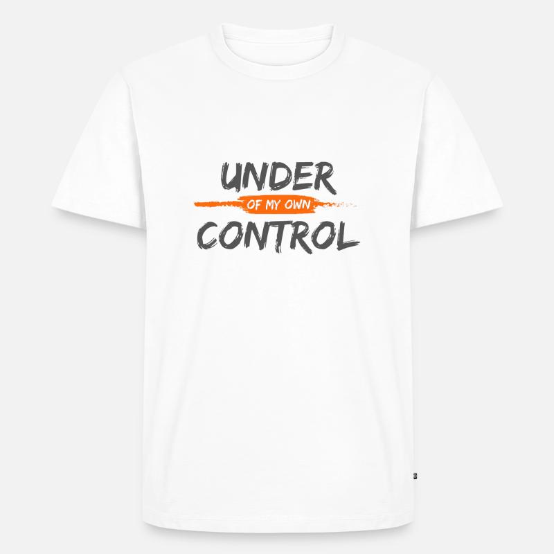 Under Control - Männer Premium Bio T-Shirt - Weiß