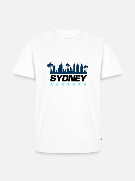 Sydney City - Men's Premium Organic T-Shirt - white