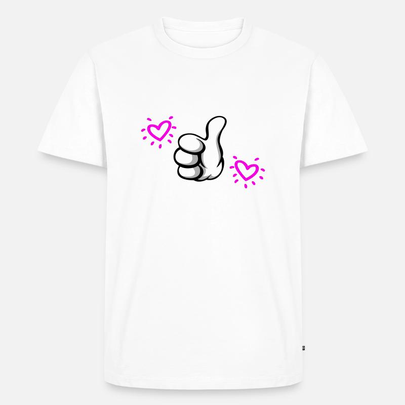 ZUR besten Mutter gewählt - Männer Premium Bio T-Shirt - Weiß