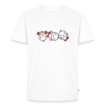 3 Birds Chicks Breakdance Friends Party Dancing Fun - Men's Premium Organic T-Shirt - white - Front - Nico (187cm)