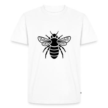 Abeille - insectes - T-shirt Premium bio Homme - blanc - Devant - Nico (187cm)