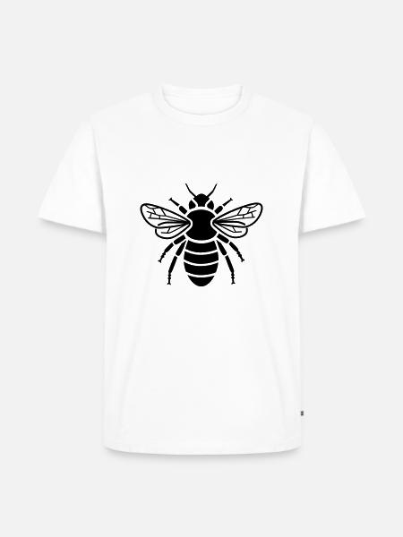 Bee - insect - Men's Premium Organic T-Shirt - white