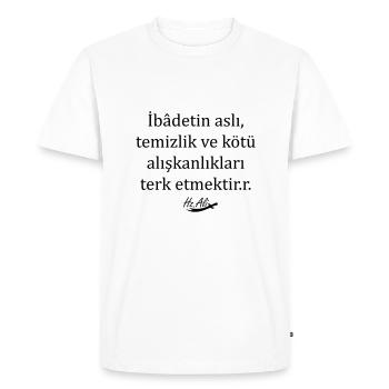Hz. Ali Sözleri - T-shirt Premium bio Homme - blanc - Devant - Nico (187cm)