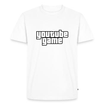 Youtube Game - T-shirt Premium bio Homme - blanc - Devant - Nico (187cm)