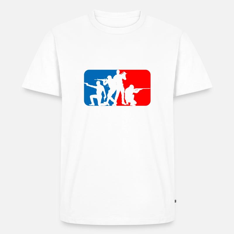 squad - Männer Premium Bio T-Shirt - Weiß