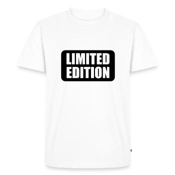 Limited Edition - Edition Limitée - Symbole - T-shirt Premium bio Homme - blanc - Devant - Nico (187cm)