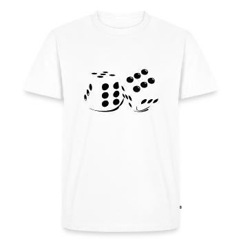 of game - Men's Premium Organic T-Shirt - white - Front - Nico (187cm)