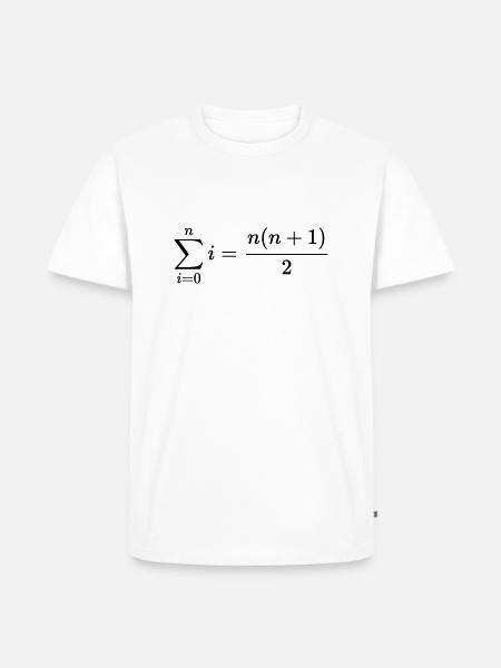 Molecular formula of Johann Carl Friedrich Gauss - Men's Premium Organic T-Shirt - white