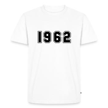 1962 - T-shirt Premium bio Homme - blanc - Devant - Nico (187cm)